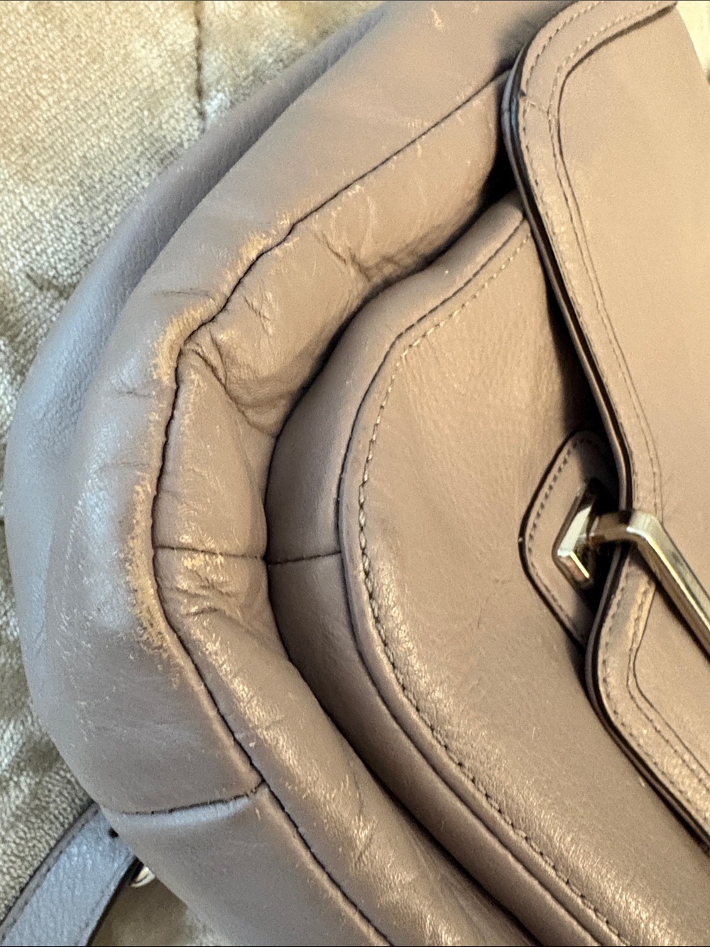 Coach Leather Flap Crossbody in Dusty Mauve - Picture 7 of 8